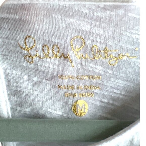 Lilly Pulitzer White Florabelle Knit Embroidery Flutter Sleeve Top Size Medium - Picture 9 of 10